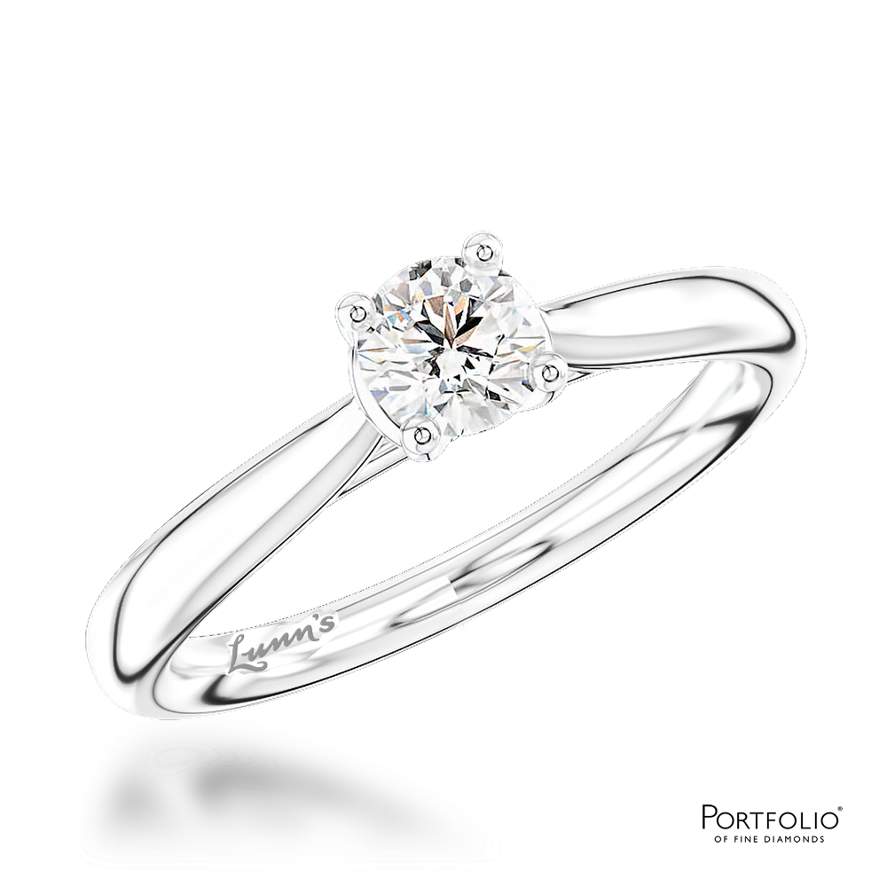 Solitaire 0.20ct G SI Diamond Platinum Ring