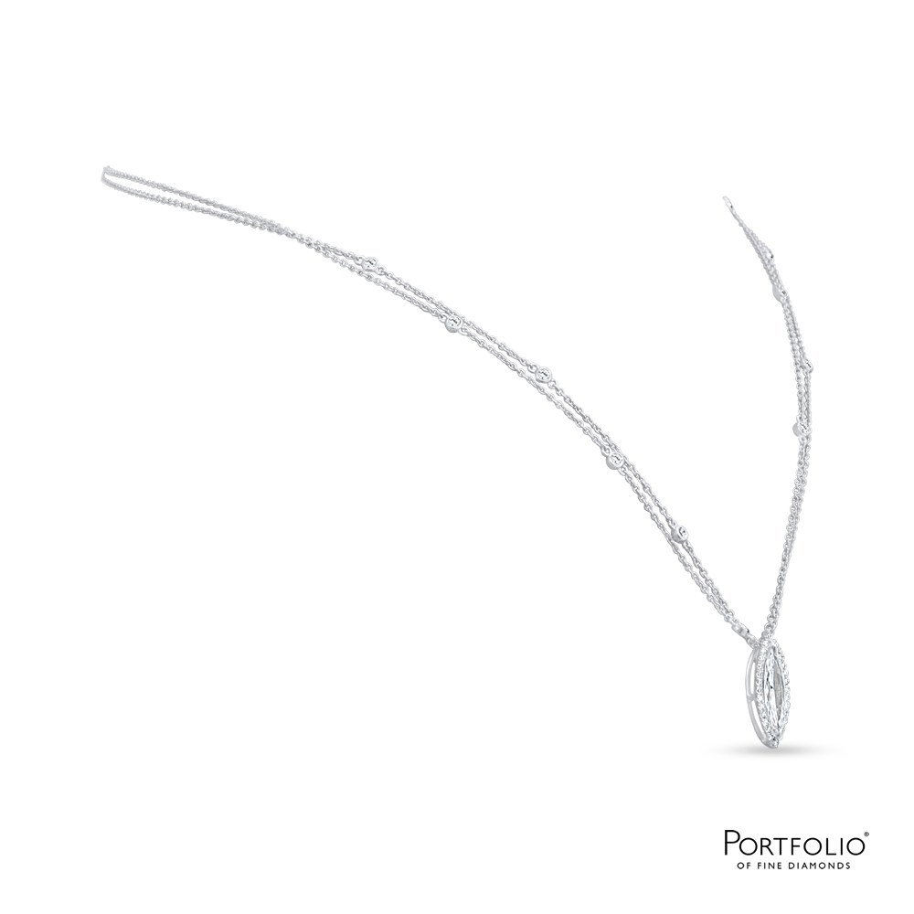 0.69ct E VS1 Diamond Platinum Pendant
