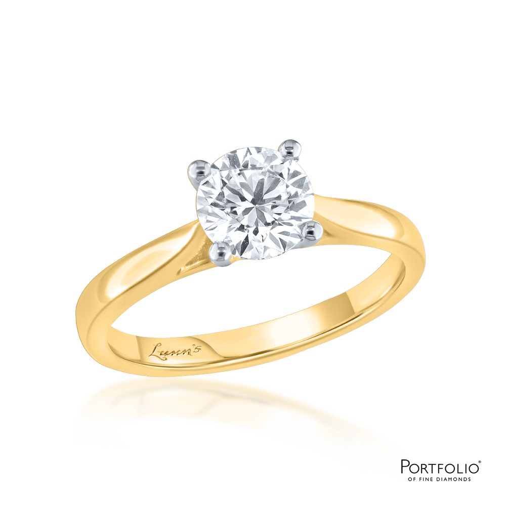 Solitaire1.03ct G SI2 Yellow Gold Ring