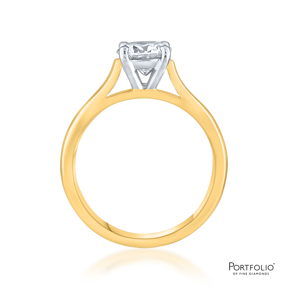 Solitaire1.03ct G SI2 Yellow Gold Ring