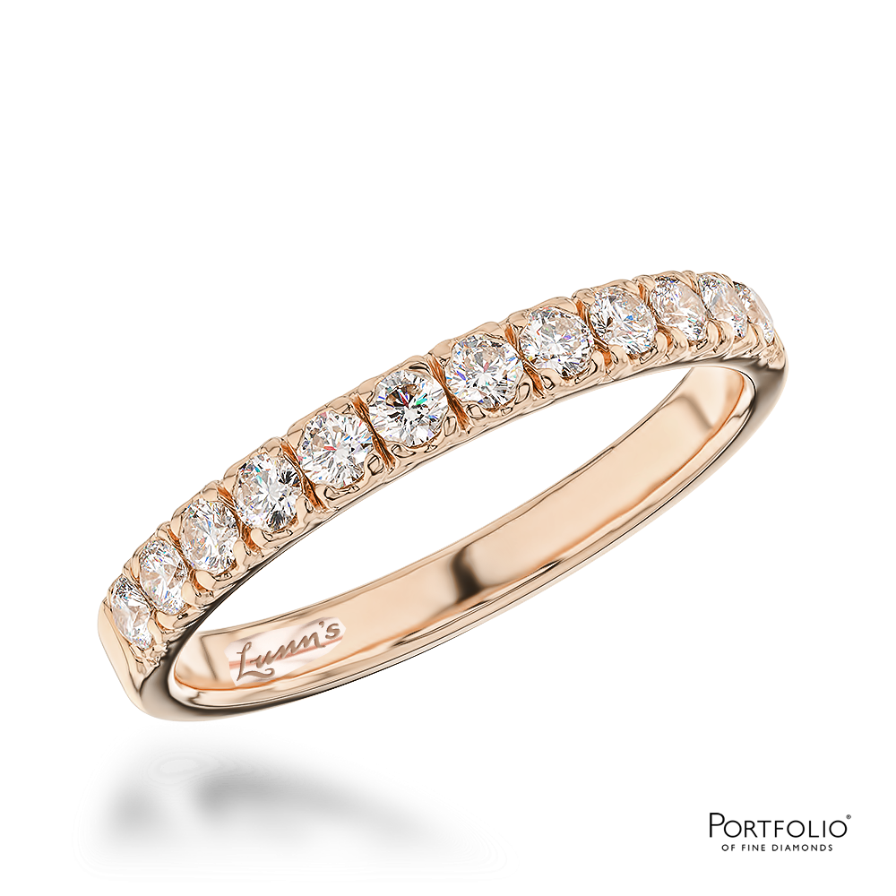 0.33ct Diamond Rose Gold Wedding Ring