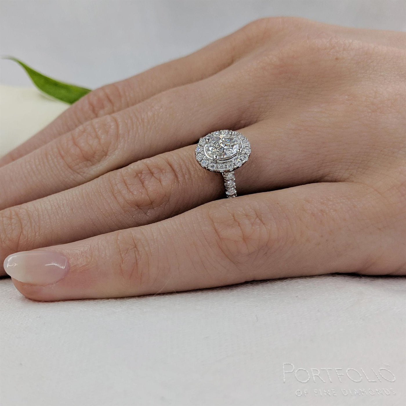 Cluster 0.50ct G VS2 Diamond Platinum Ring