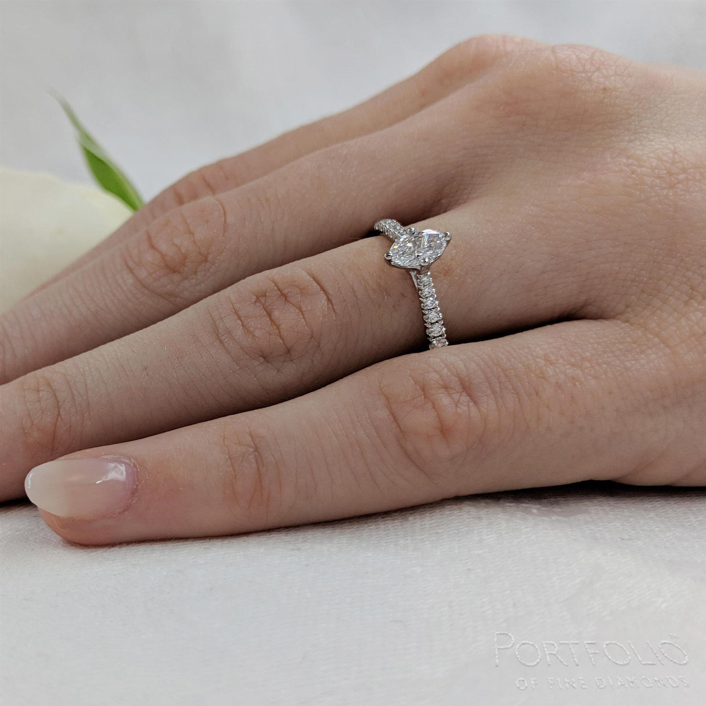 Solitaire 0.30ct G VS2 Diamond Platinum Ring