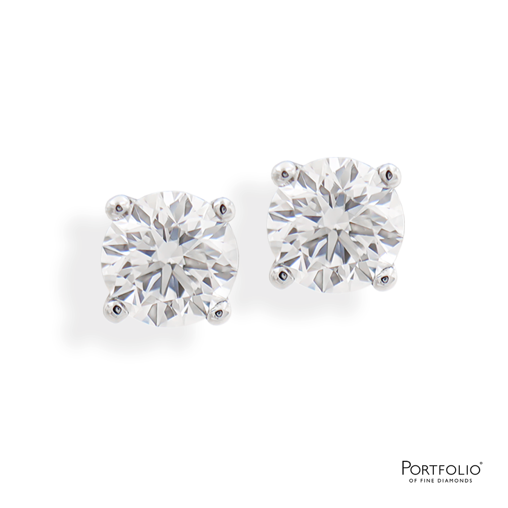 0.30ct G VS2 Diamond White Gold Earrings