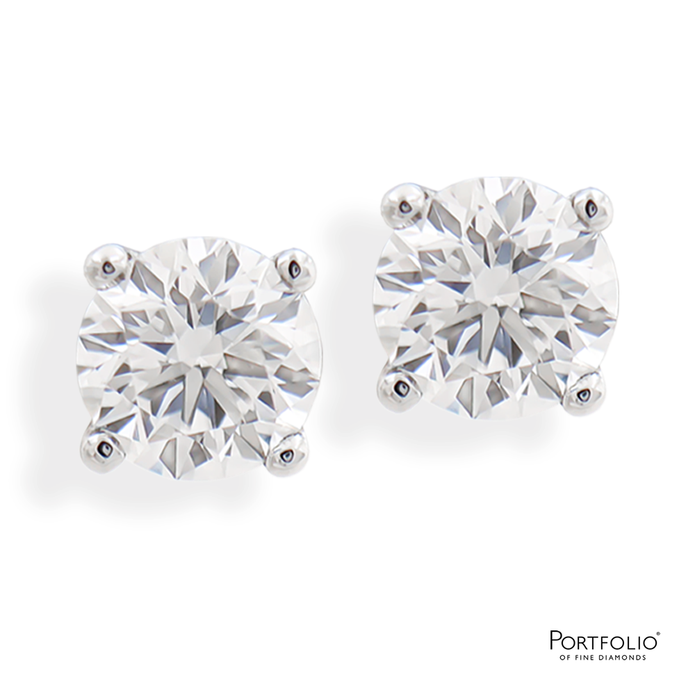 2.00ct Diamond Platinum Earrings