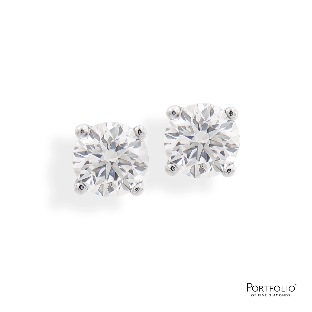 0.49ct Diamond White Gold Earrings
