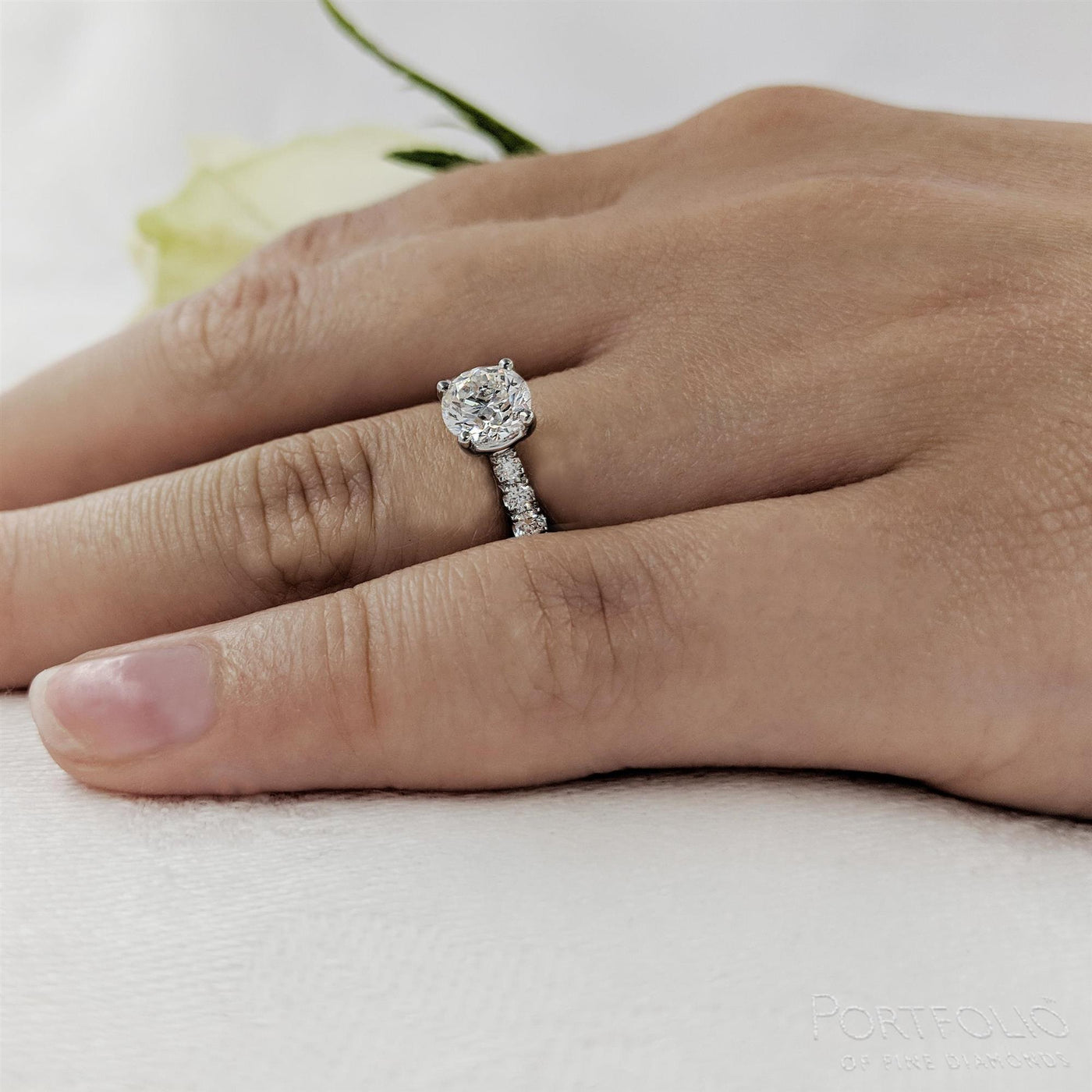 Solitaire 0.80ct G VS2 Diamond Platinum Ring