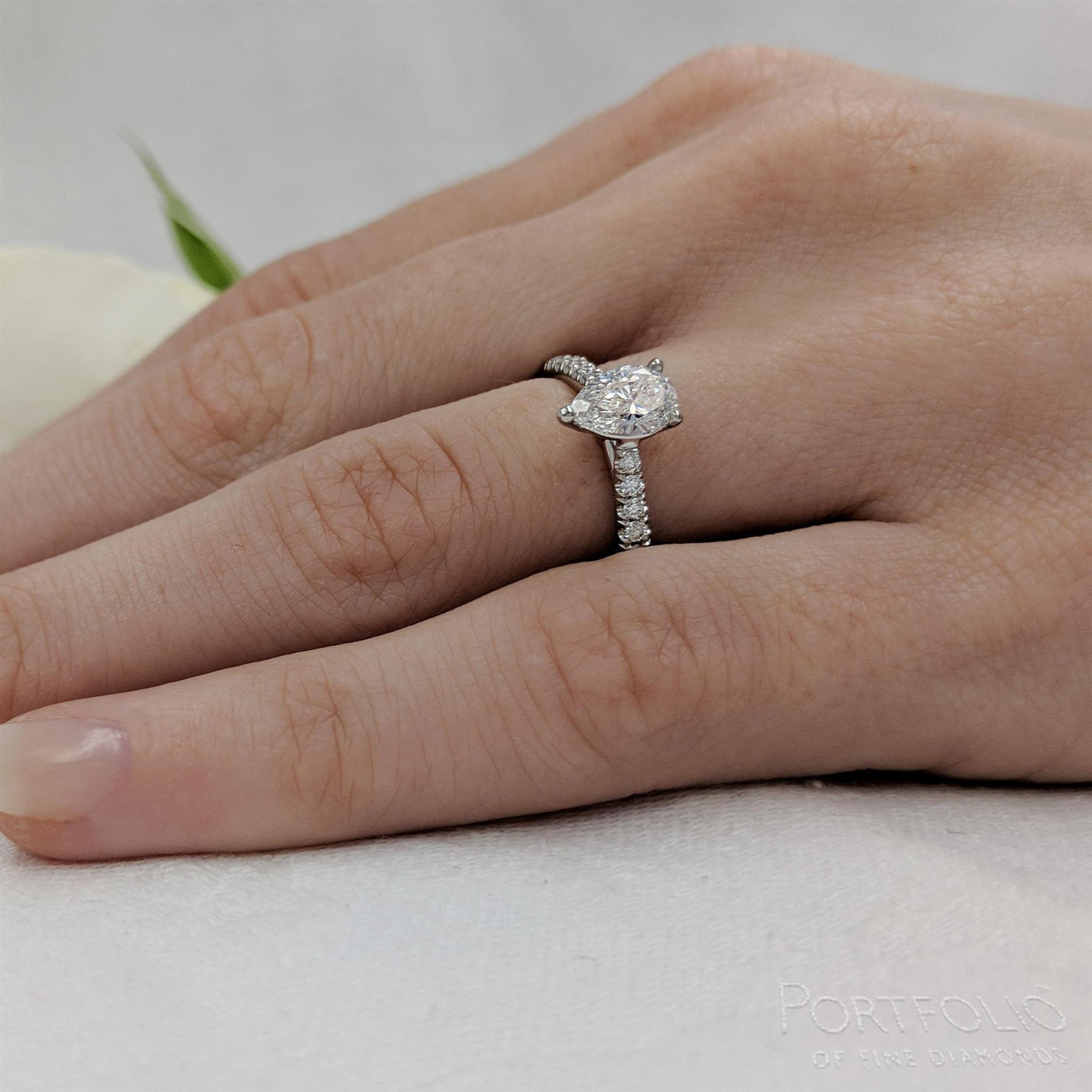 Solitaire 0.51ct D VS2 Diamond Platinum Ring