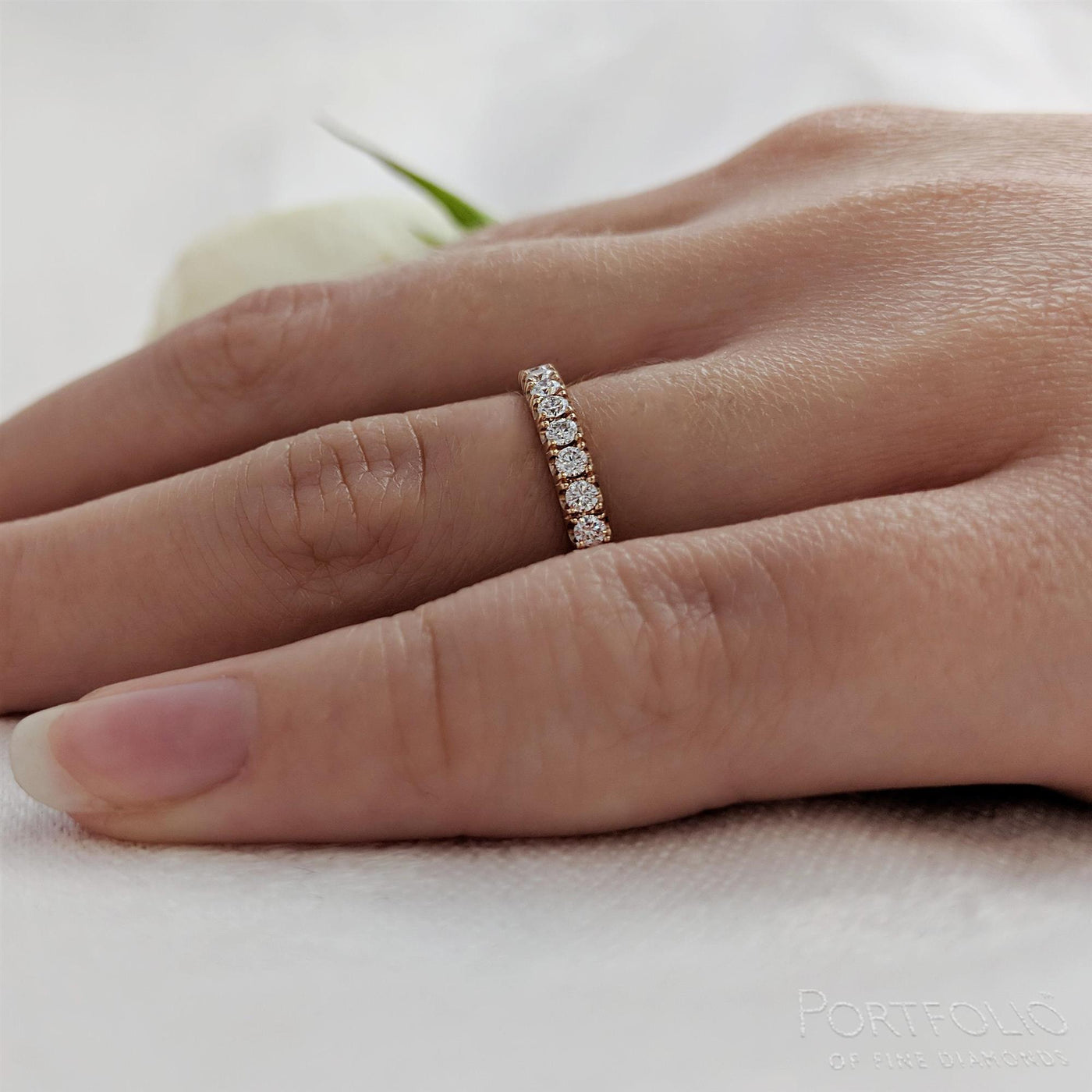 0.33ct Diamond Rose Gold Wedding Ring