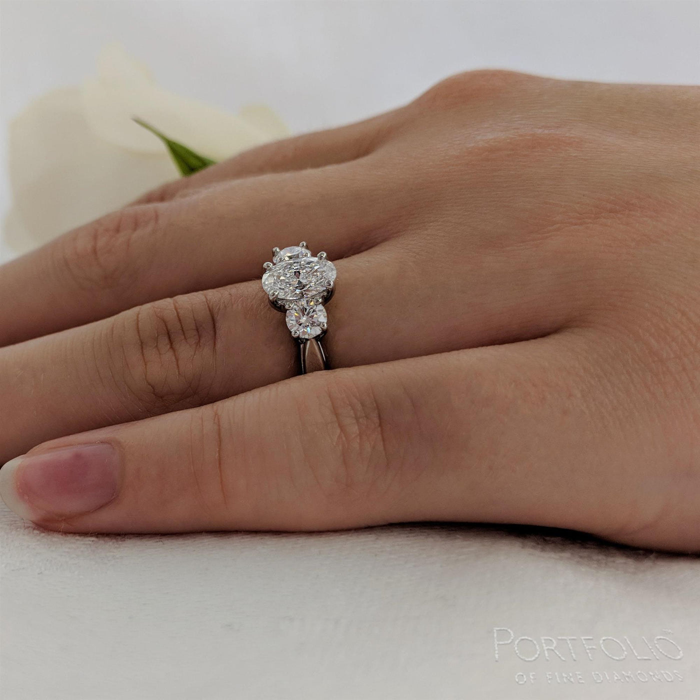 Three Stone 1.00ct G SI1 Diamond Yellow Gold/Platinum Ring
