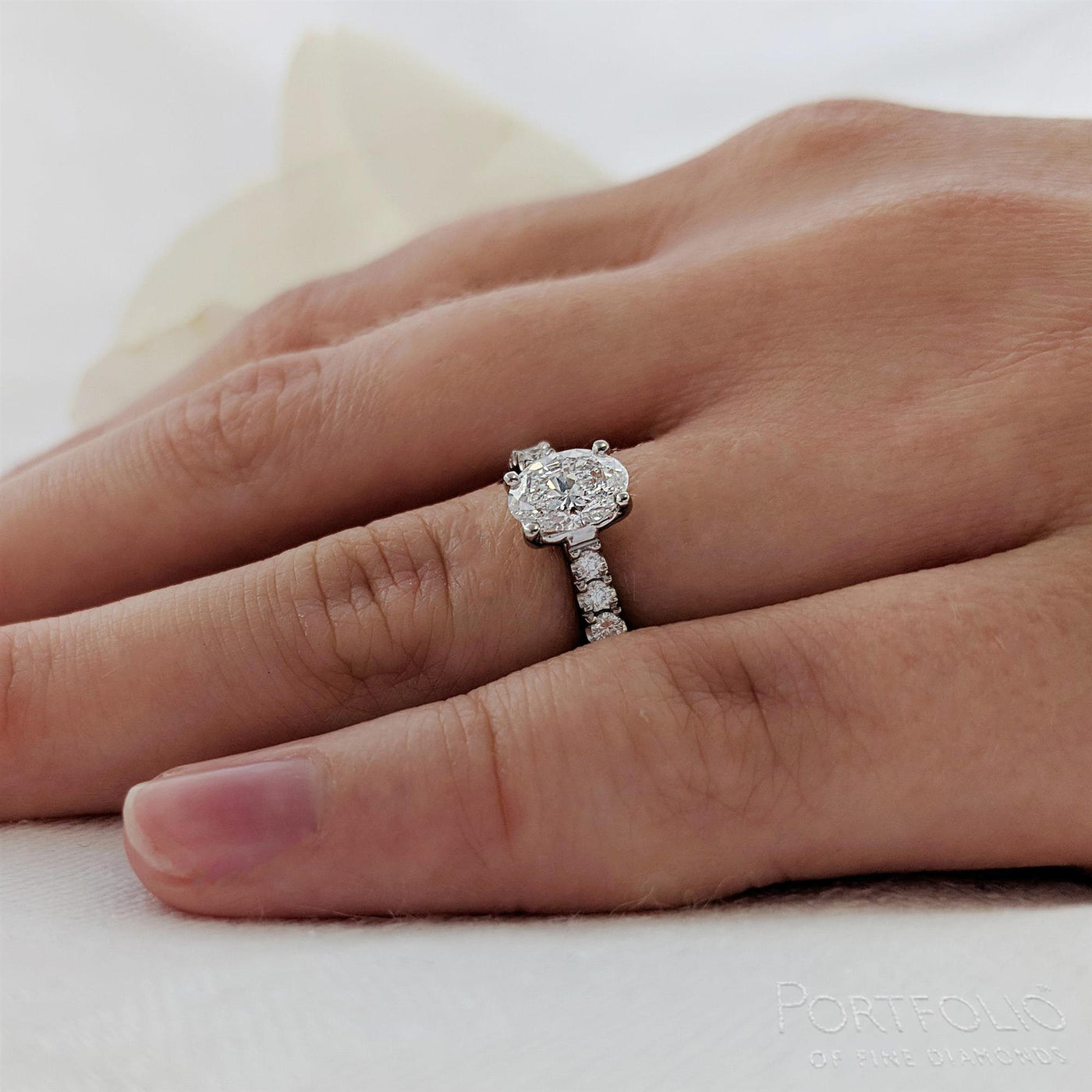 Solitaire 0.70ct E SI2 Diamond Platinum Ring