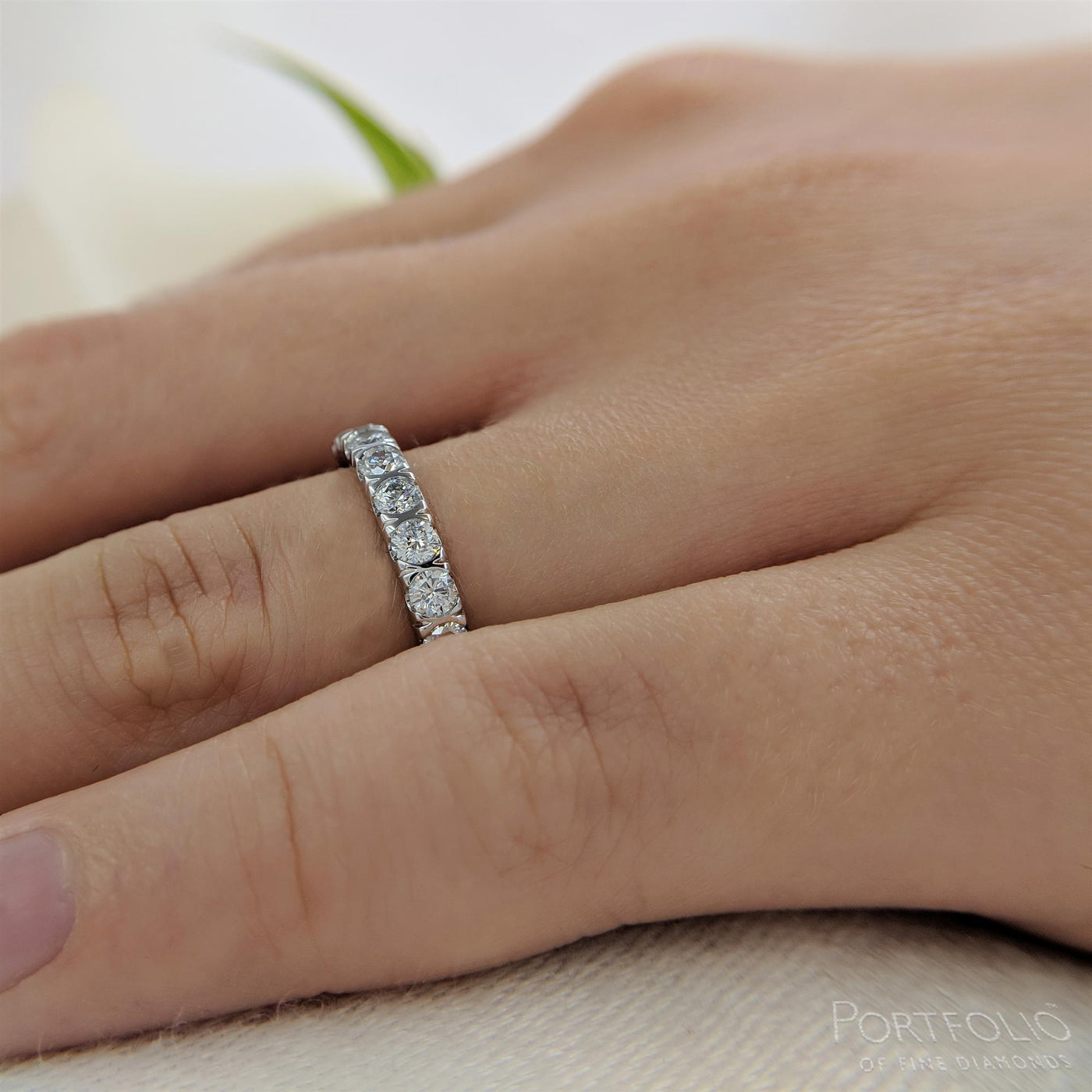 0.52ct Diamond Platinum Wedding Ring