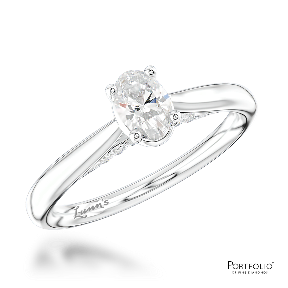 Solitaire 0.30ct F VS1 Diamond Platinum Ring