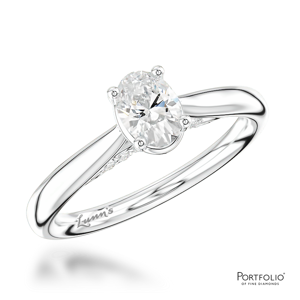 Solitaire 0.40ct E VS2 Diamond Platinum Ring