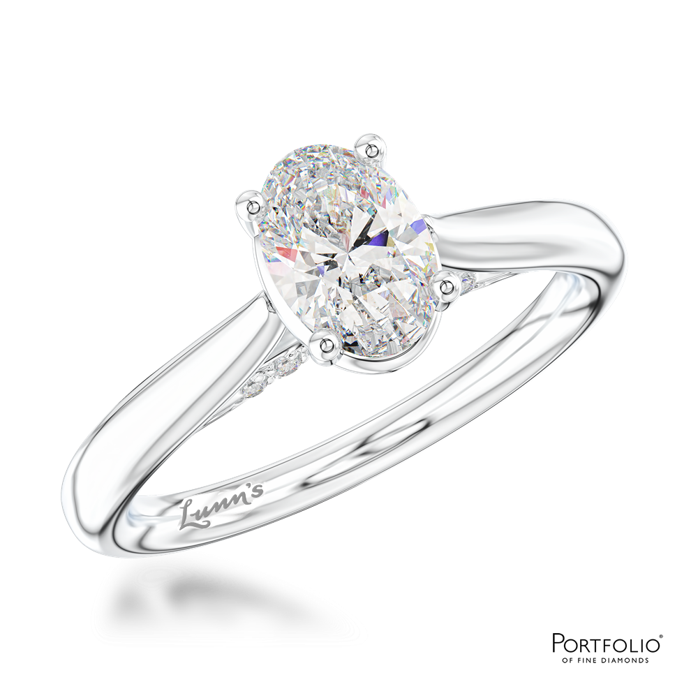 Solitaire 0.50ct F VS2 Diamond Platinum Ring