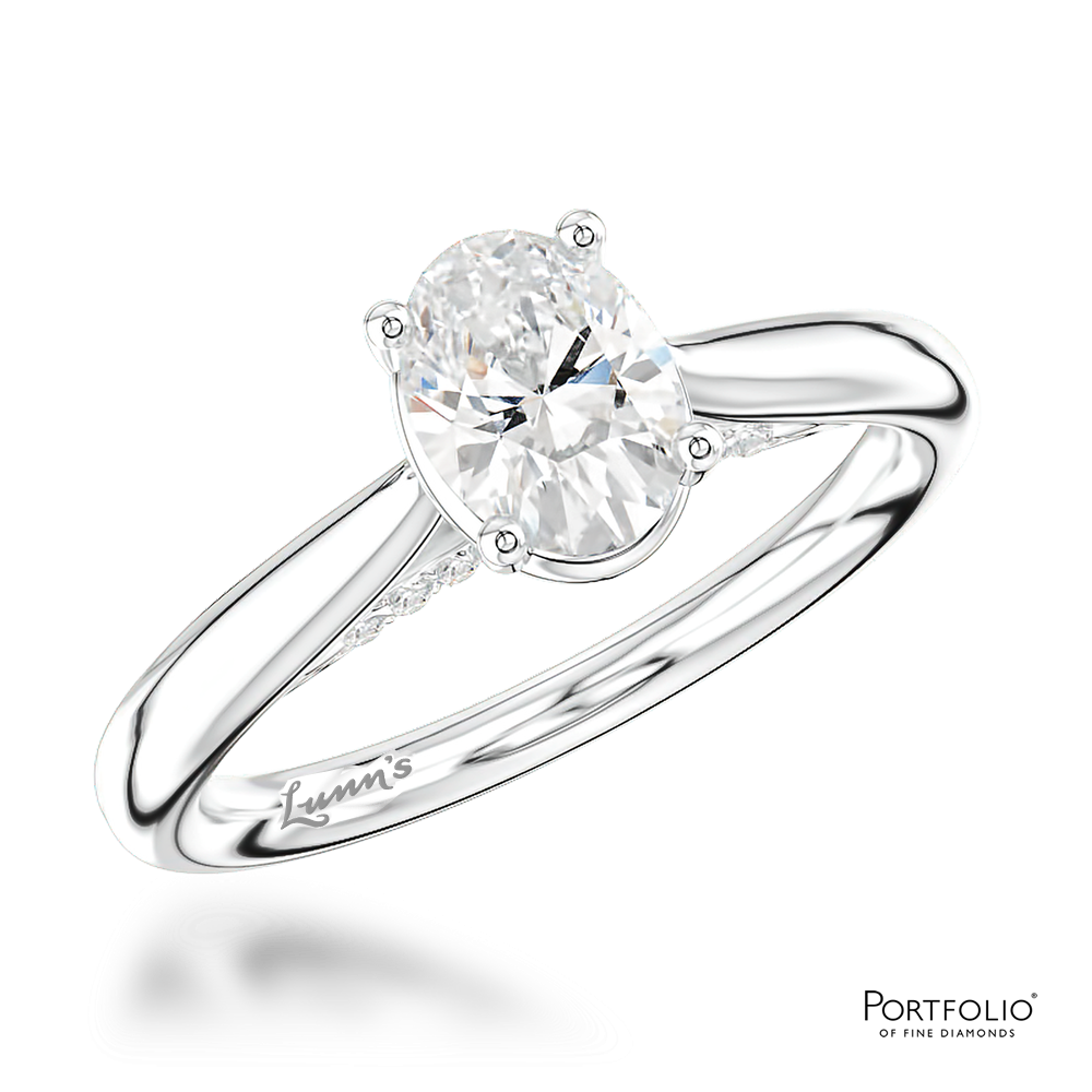 Solitaire 0.70ct E SI1 Diamond Platinum Ring