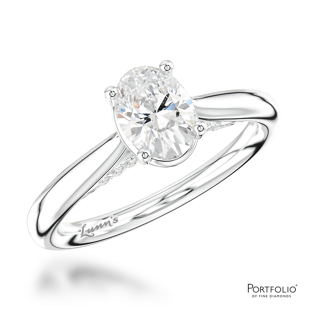 Solitaire 0.80ct F SI1 Diamond Platinum Ring
