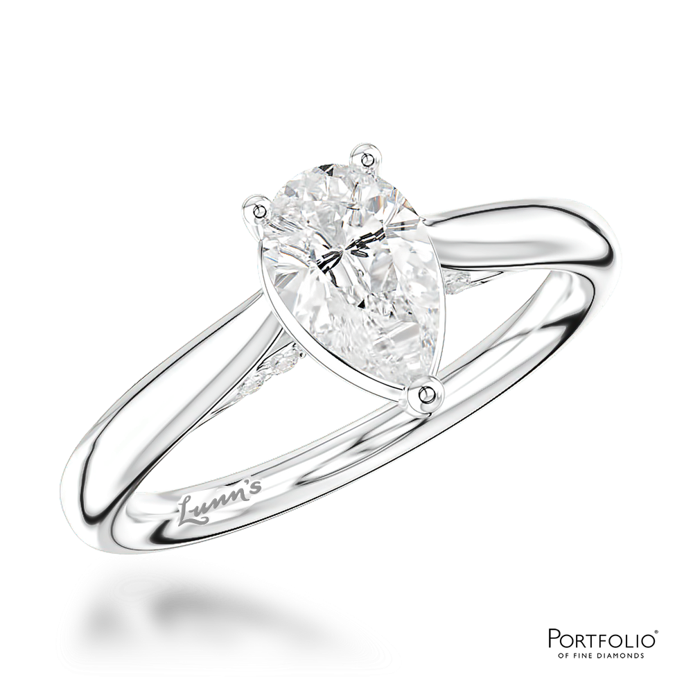 Solitaire 0.70ct G VS2 Diamond Platinum Ring