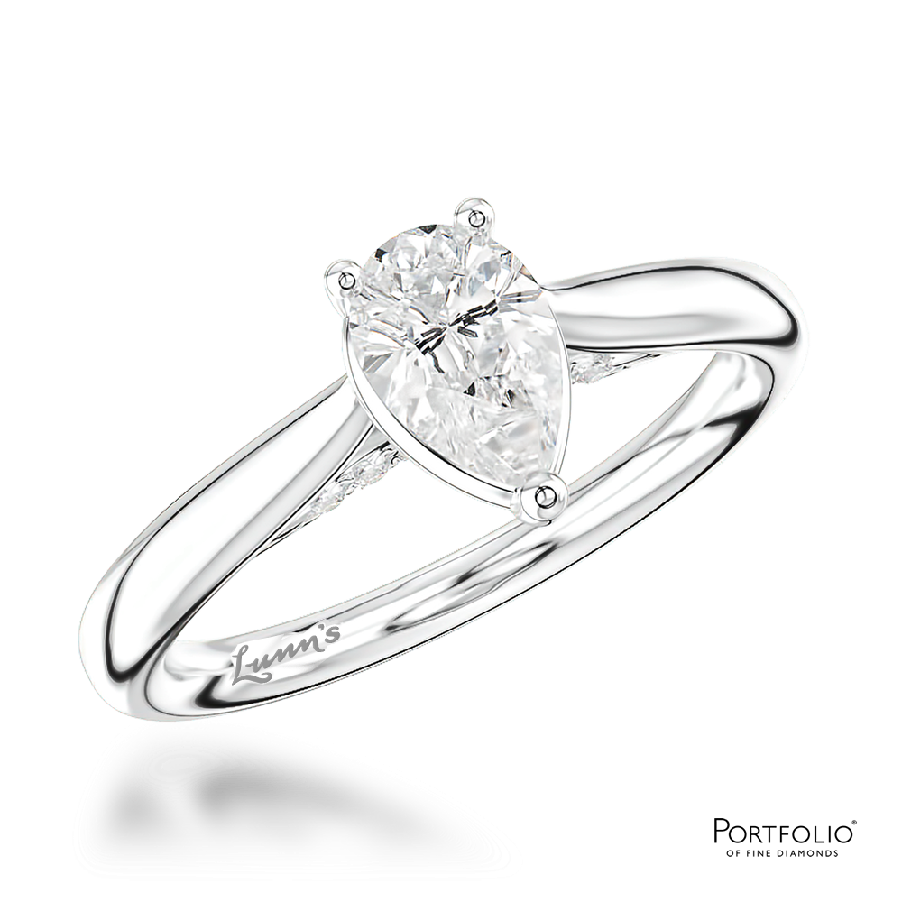 Solitaire 0.50ct F SI1 Diamond Platinum Ring