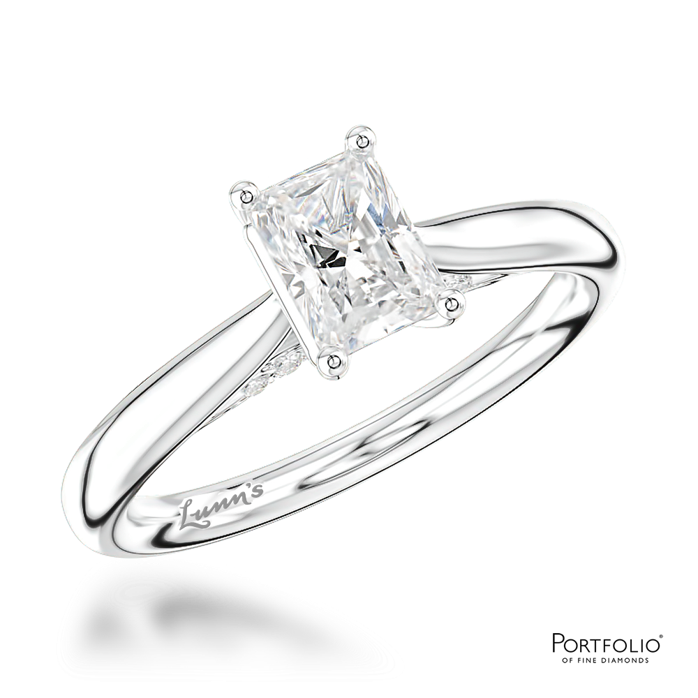 Solitaire 0.70ct E VS2 Diamond Platinum Ring