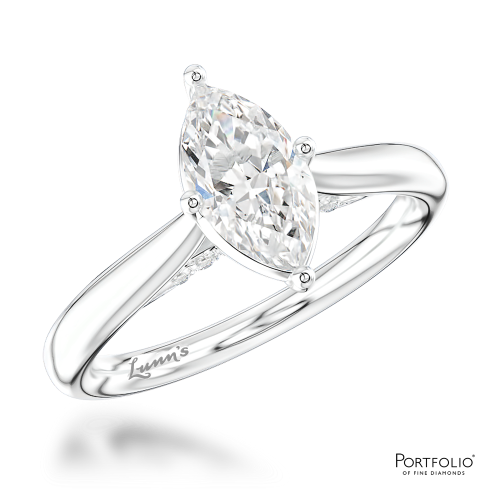 Solitaire 0.70ct E VS1 Diamond Platinum Ring