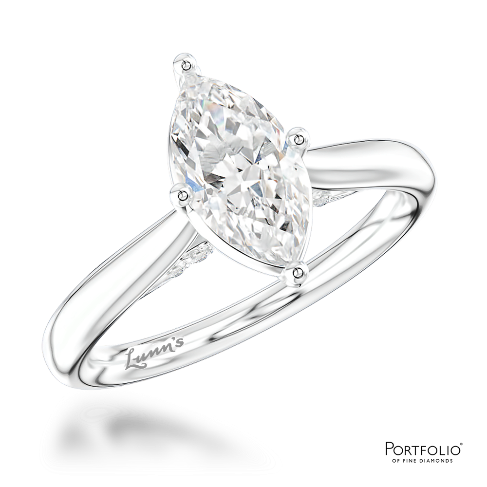 Solitaire 1.02ct G SI1 Diamond Platinum Ring
