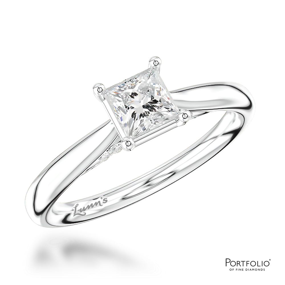 Solitaire 0.50ct F VS2 Diamond Platinum Ring