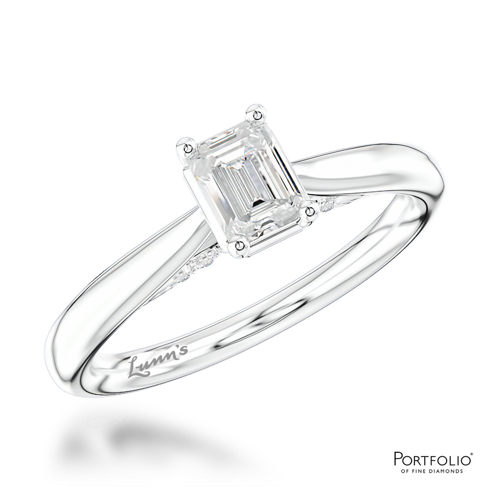 Solitaire 0.40ct G VVS1 Diamond Platinum Ring