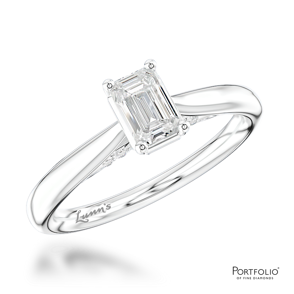 Solitaire 0.50ct F VS1 Diamond Platinum Ring
