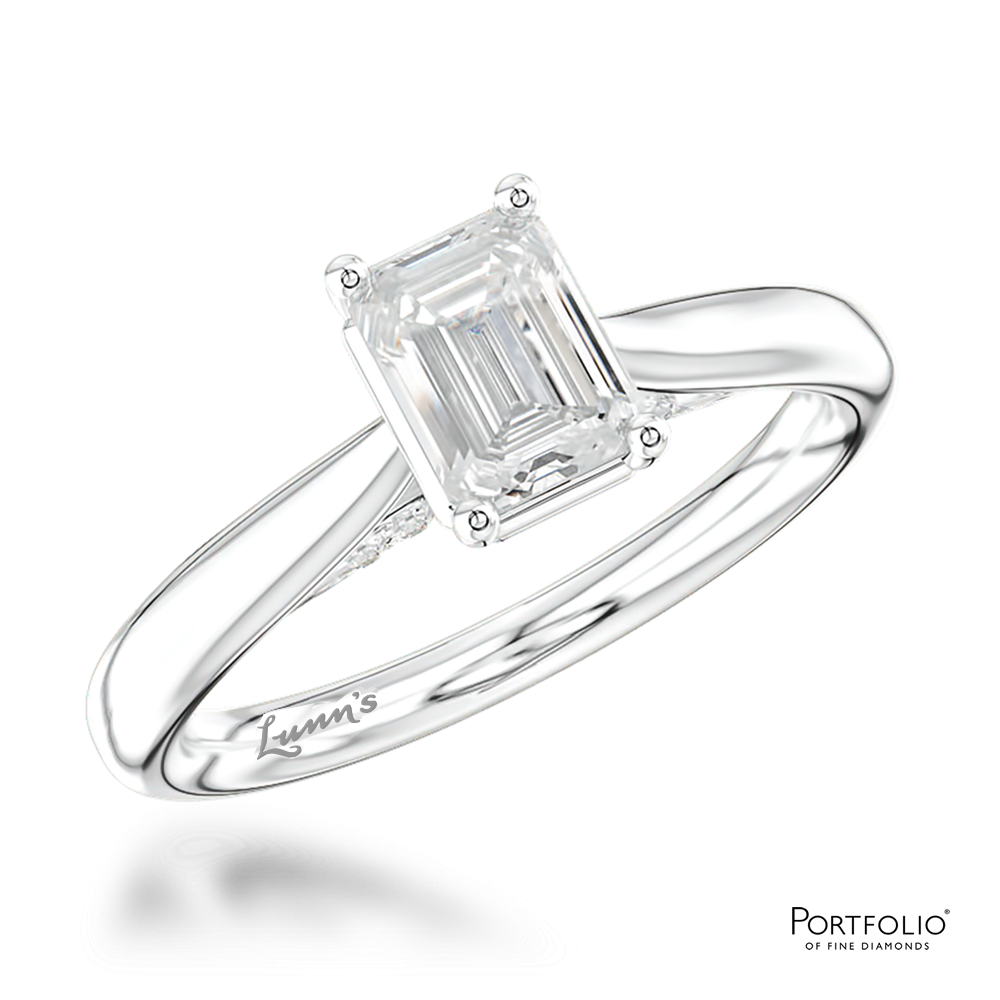 Solitaire 0.70ct F VS2 Diamond Platinum Ring