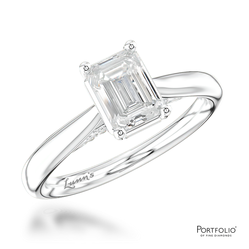 Solitaire 1.00ct E VS1 Diamond Platinum Ring