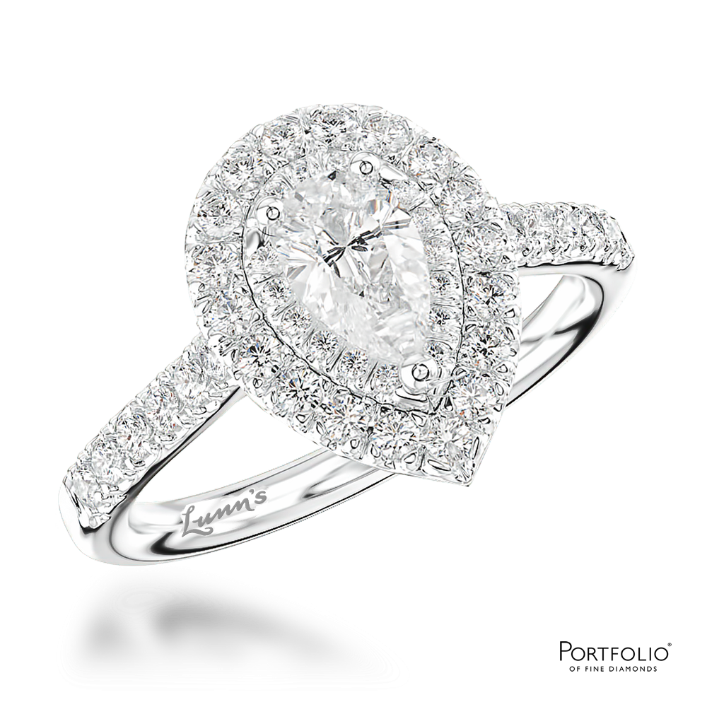 Cluster 0.52ct G SI1 Diamond Platinum Ring