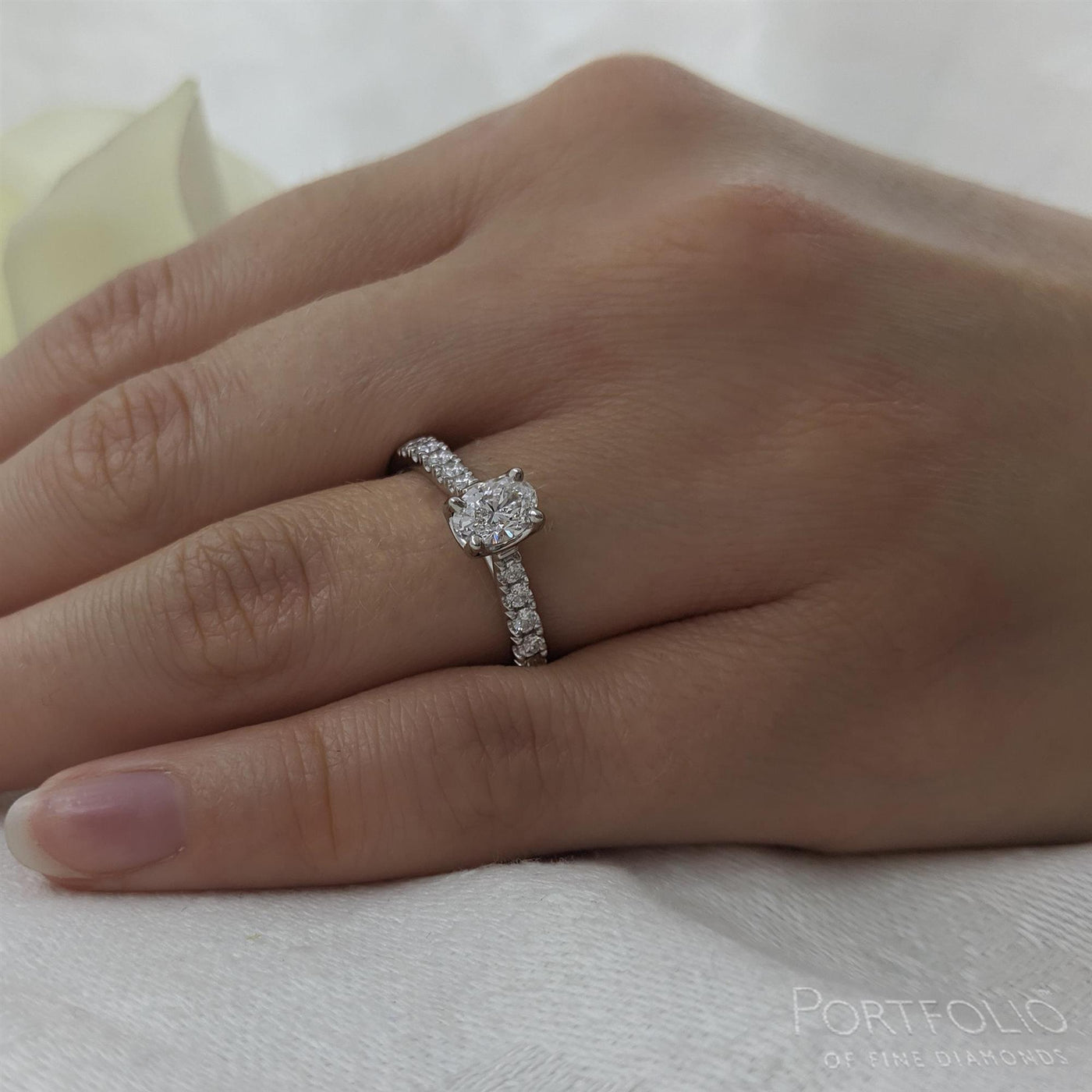 Solitaire 0.50ct D VS1 Diamond Platinum Ring