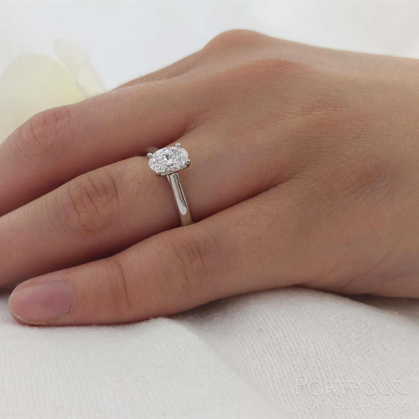 Solitaire 1.00ct D SI1 Diamond Platinum Ring