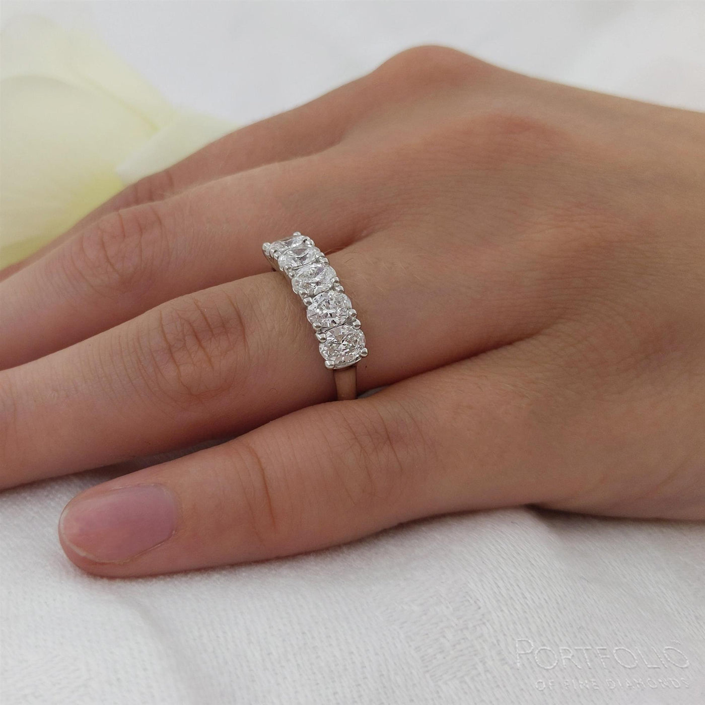 0.34ct D VS1 Diamond Platinum Wedding Ring