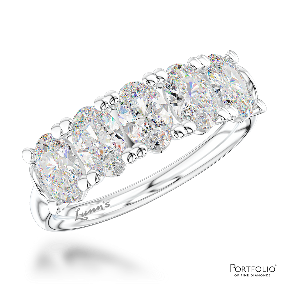 0.34ct D VS1 Diamond Platinum Wedding Ring