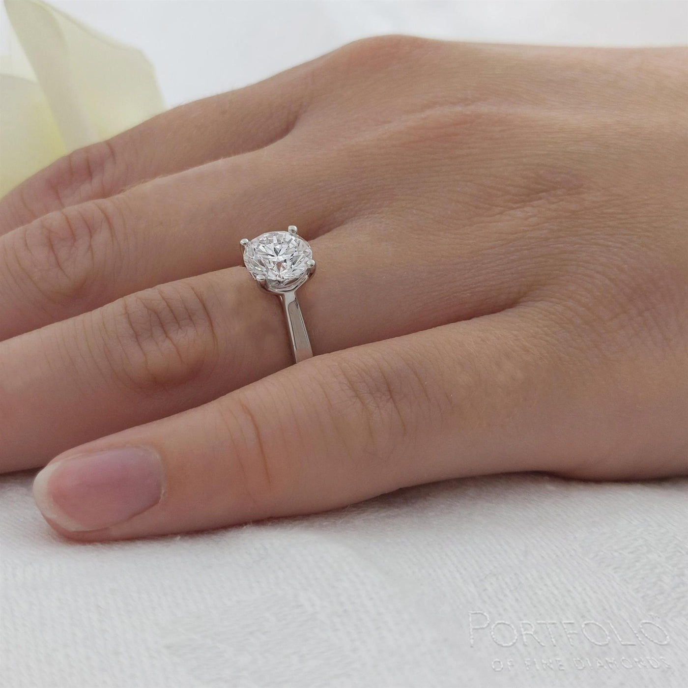 Solitaire 1.20ct G SI1 Diamond Platinum Ring