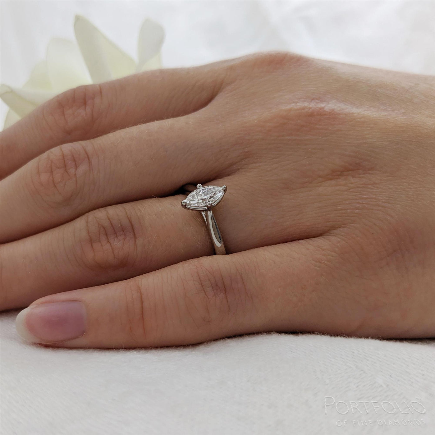 Solitaire 0.40ct E VS2 Diamond Platinum Ring