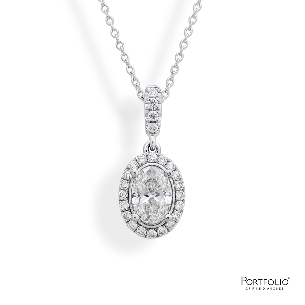 0.46ct D VS1 Diamond Platinum Pendant