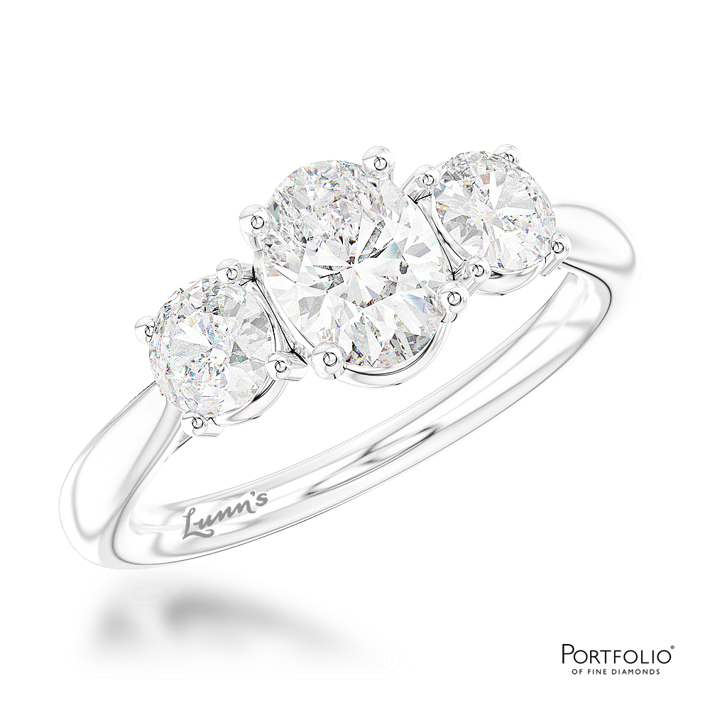 Three Stone 0.70ct G SI1 Diamond Yellow Gold/Platinum Ring