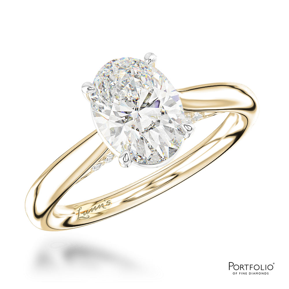 Solitaire 1.00ct G SI1 Diamond Yellow Gold/Platinum Ring