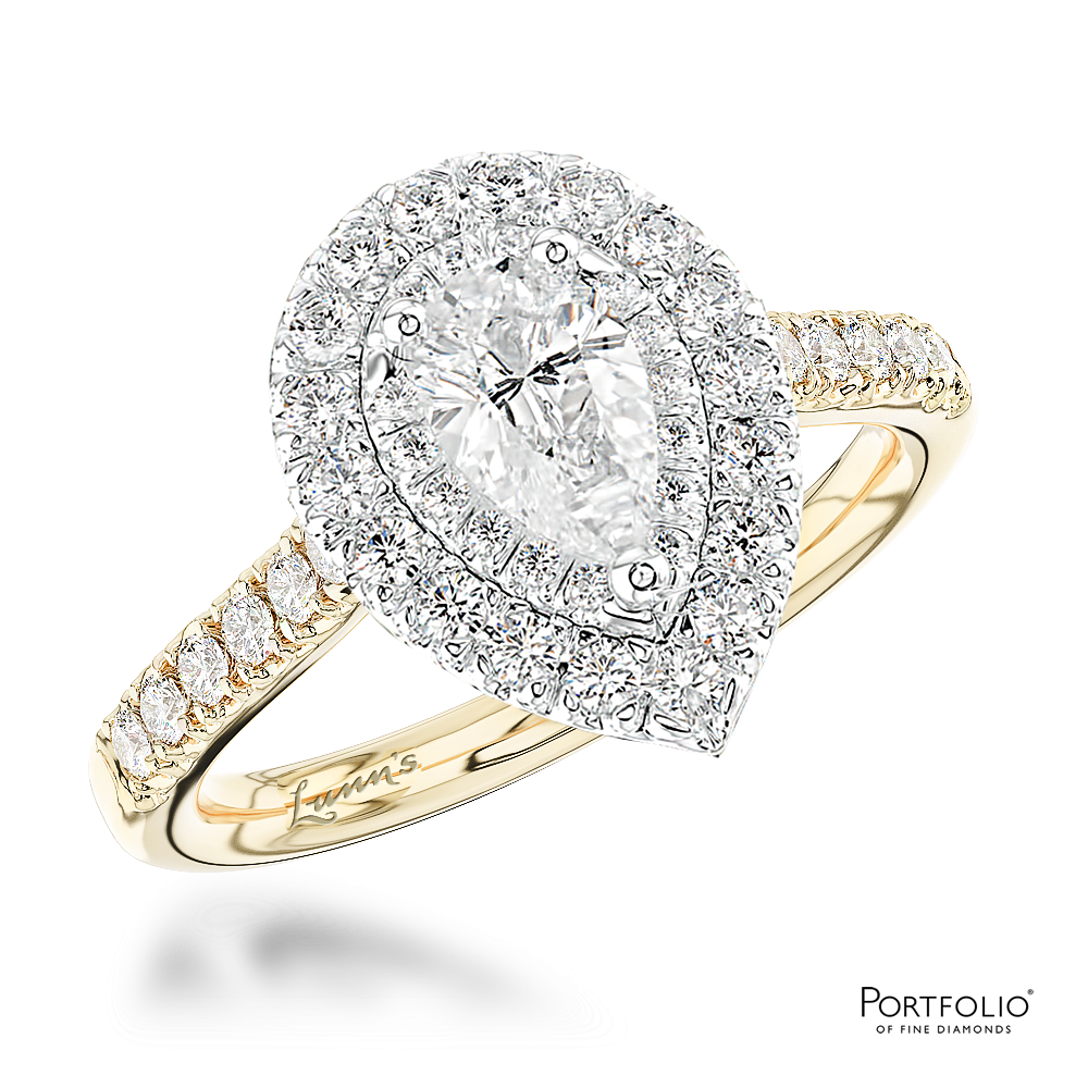 Cluster 0.70ct G VS2 Diamond Yellow Gold/Platinum Ring