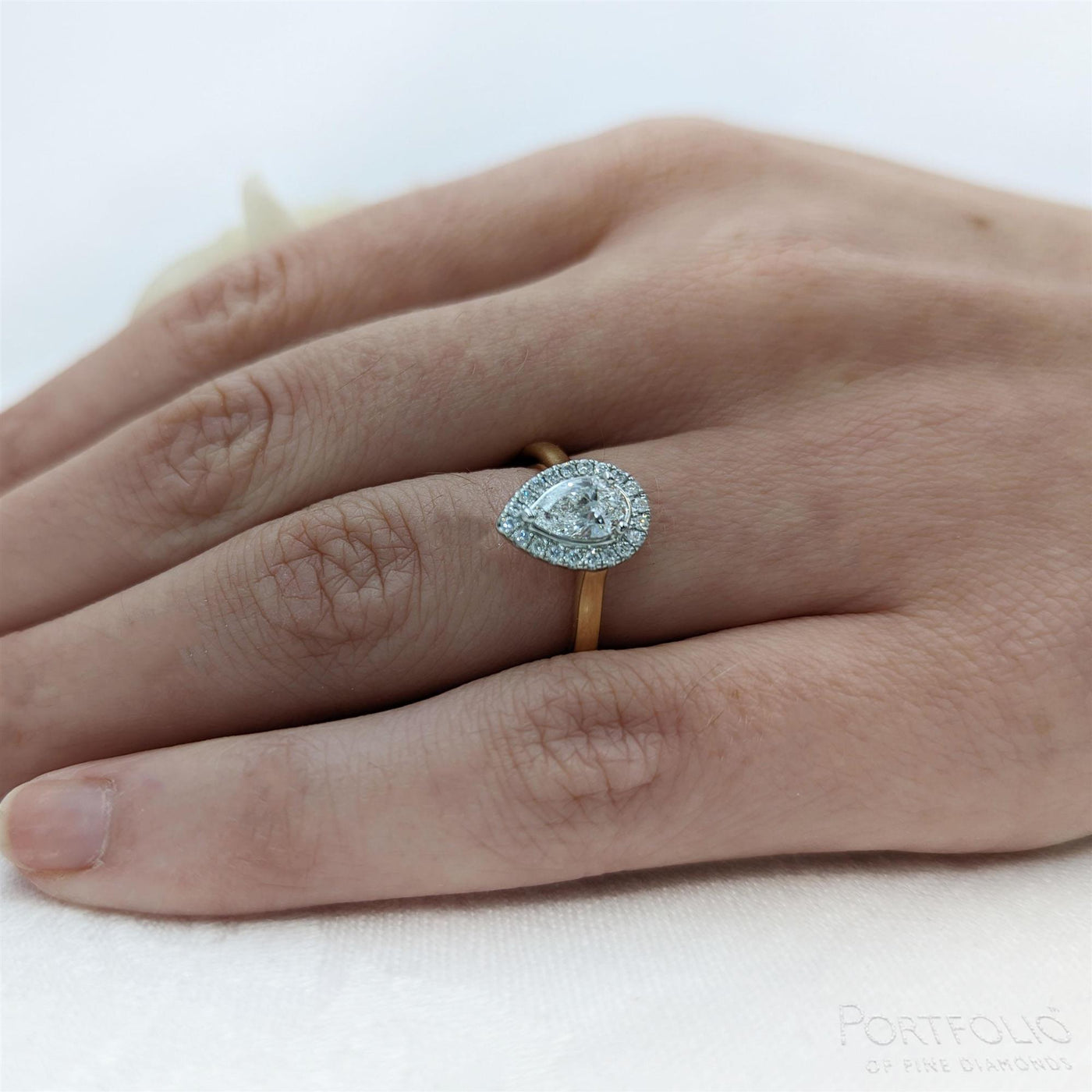 Cluster 0.70ct E SI1 Diamond Yellow Gold/Platinum Ring