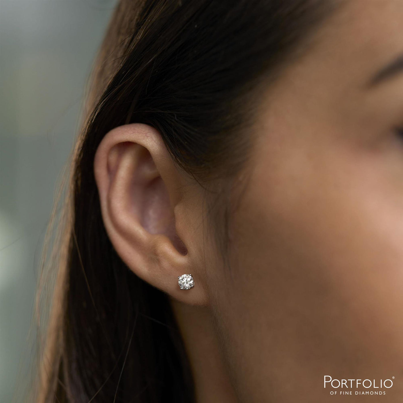 0.30ct G VS2 Diamond White Gold Earrings