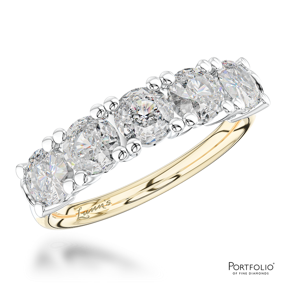 2.00ct G VS2 Diamond Yellow Gold/Platinum Wedding Ring