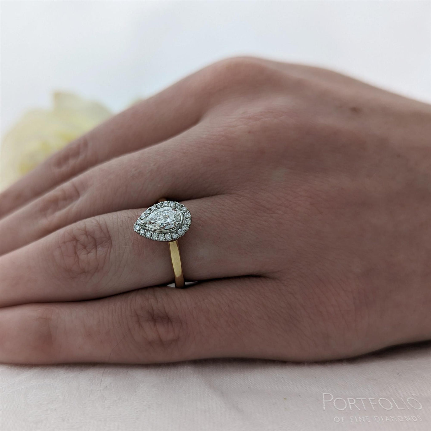 Cluster 0.50ct G VS1 Diamond Yellow Gold/Platinum Ring