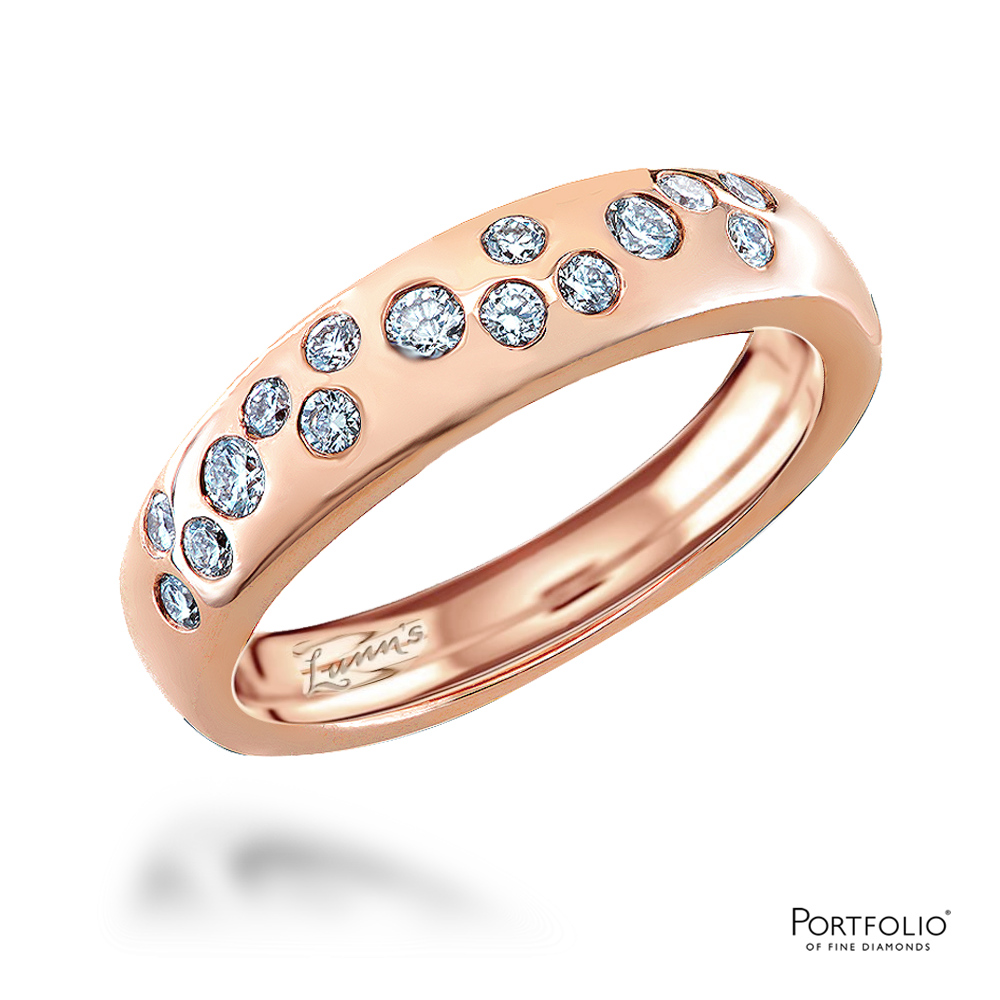 0.18ct Diamond Rose Gold Wedding Ring