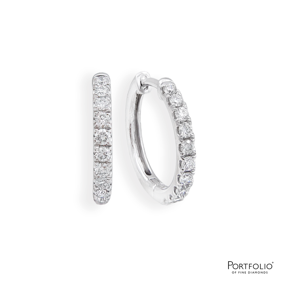 1.16ct Diamond Platinum Earrings