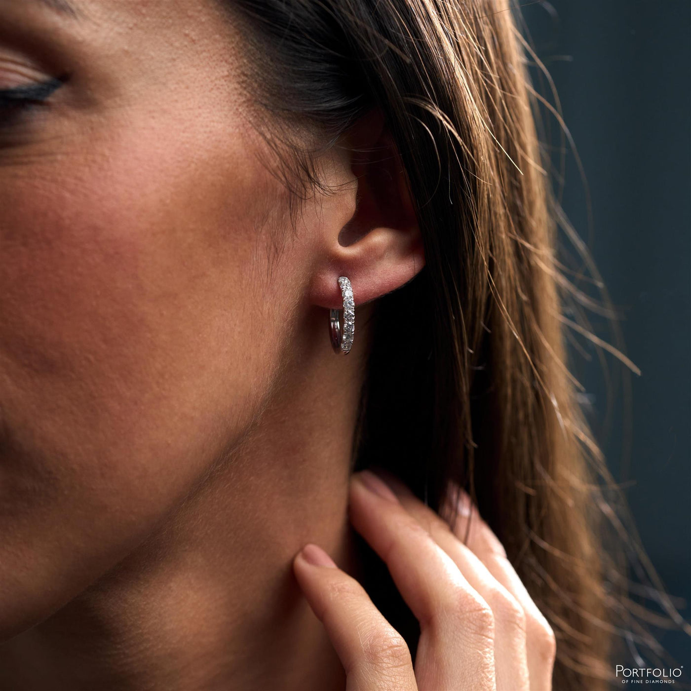 0.72ct Diamond Platinum Earrings