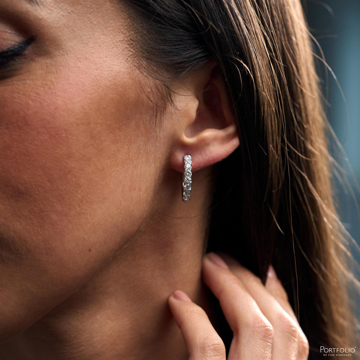 1.16ct Diamond Platinum Earrings